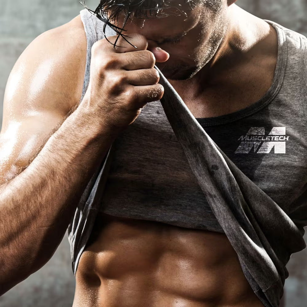 Athletes in the gym resting post workout