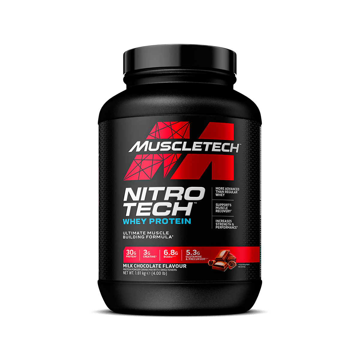 Nitro Tech Whey Protein - Milk Chocolate - 4 lbs.