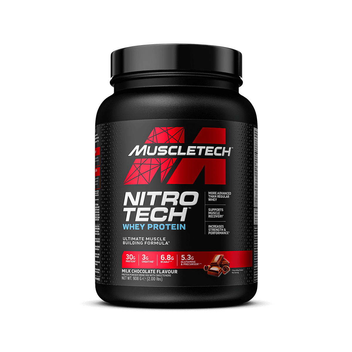 Nitro Tech Whey Protein - Milk Chocolate Flavour - 2 lbs.