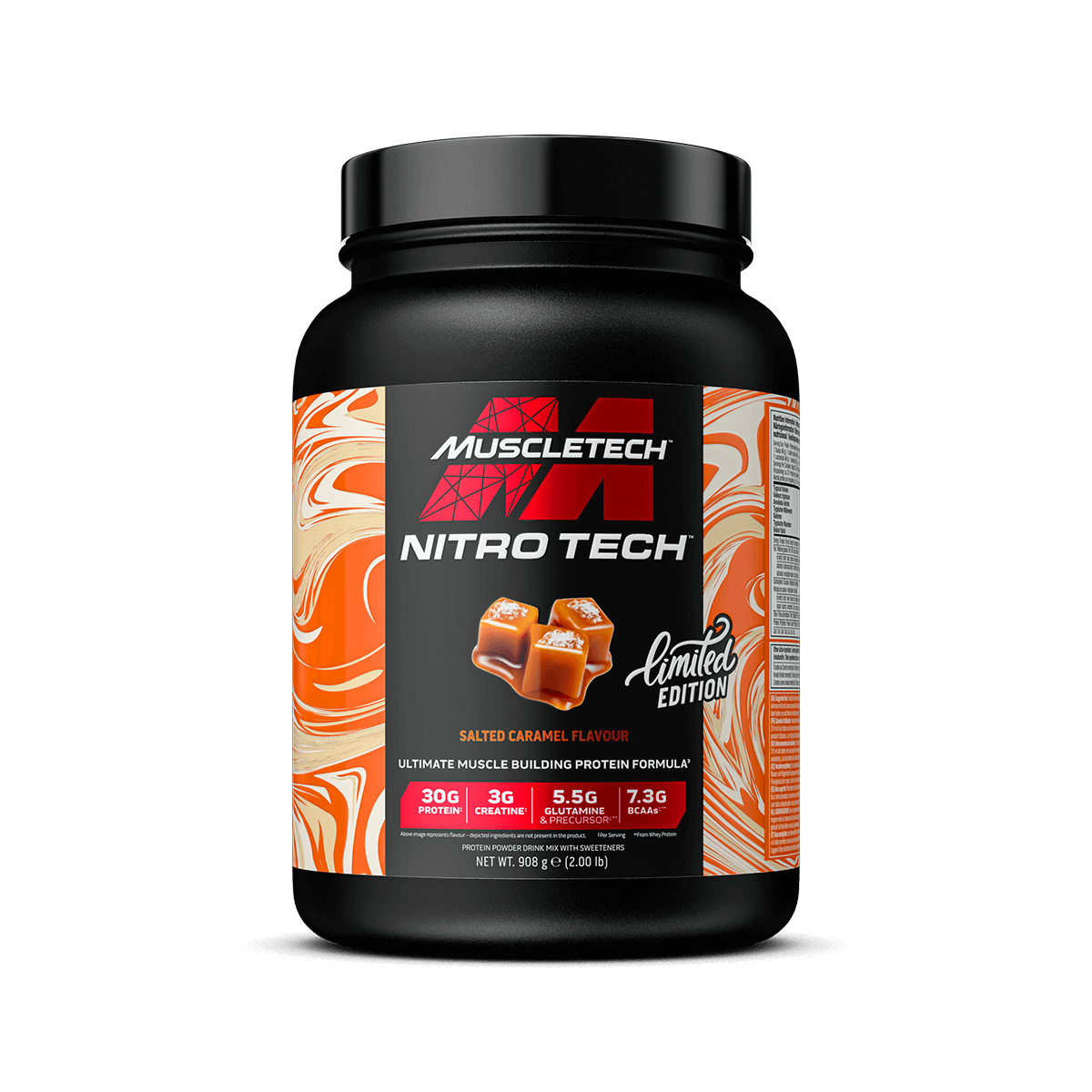 Nitro Tech Whey Protein - Salted Caramel Flavour - 2 lbs.